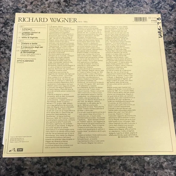 Richard Wagner Vol. II Vinyl Record
